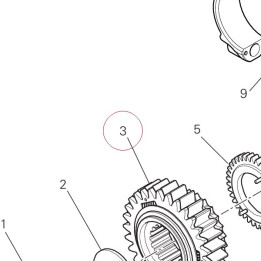 Primary drive front sprocket 17021321B