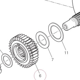 Primary drive front sprocket 17021351A