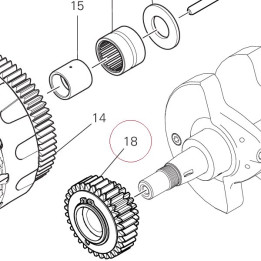 Primary drive front sprocket 17021401B