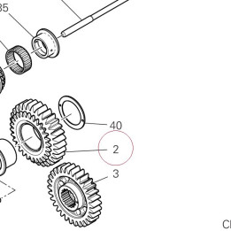 Idle gear 17021421A