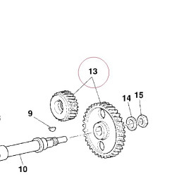 Timing gears set 17120171A