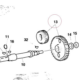 Timing gears set 17120211A