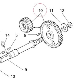 Timing gears set 17120231A