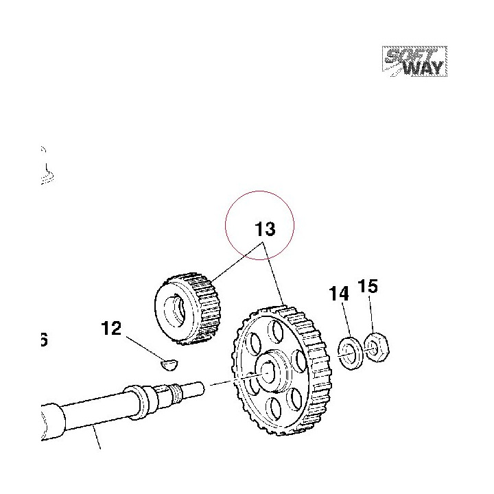 Timing gears set 17120621A