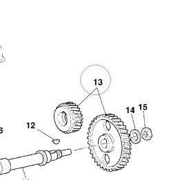 Timing gears set 17120671A