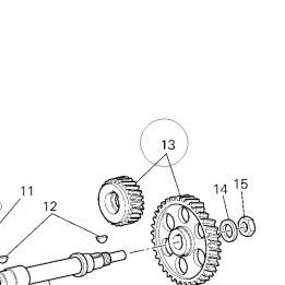 Timing gears set 17120751B