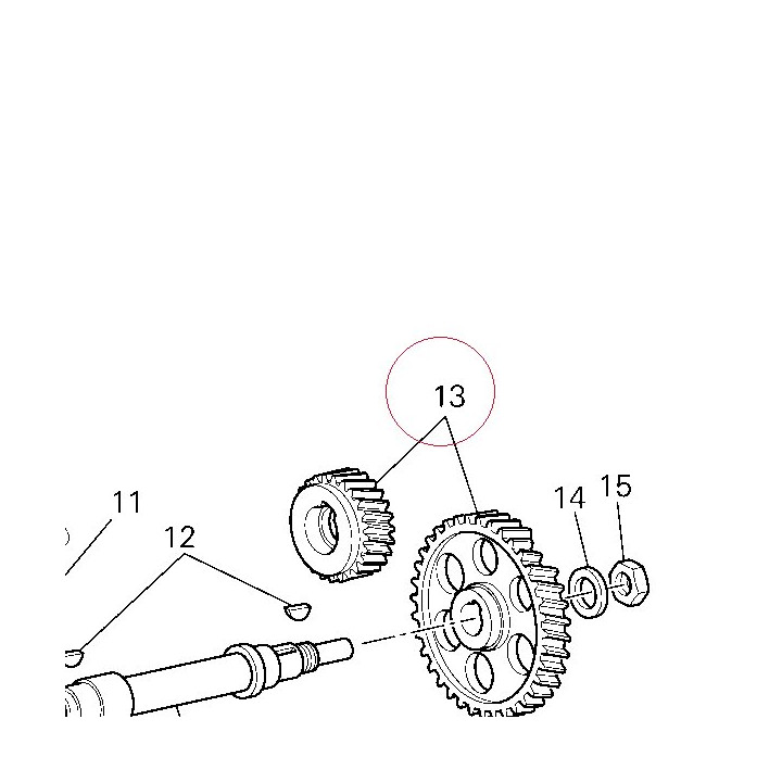 Timing gears set 17120751B