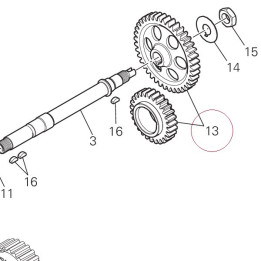 Timing gears set 17121121A