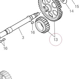 Timing gears set 17122371A