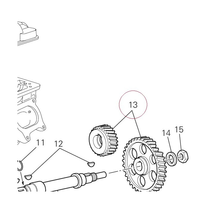 Timing gears set 171Z0031A