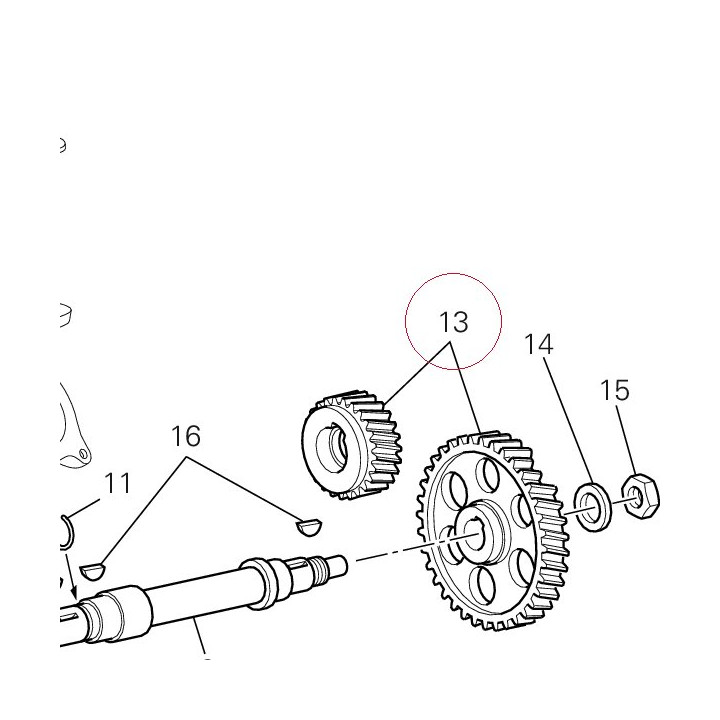 Timing gears set 171Z0051A