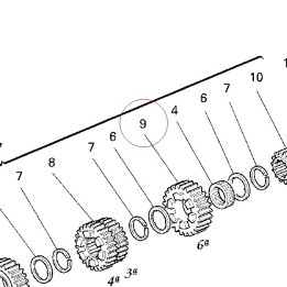 Gear, 6TH drive NT:28 17210051A