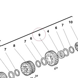 Gear drive 6TH SPEEDTT24 17210051C