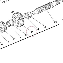 Driven gear 2ND speed T30 17210071B