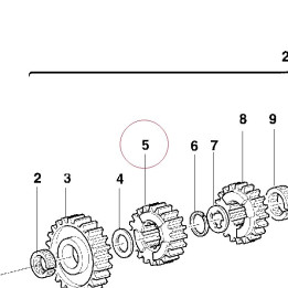 Driven gear 4TH speed T29 17210181A