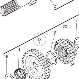 Driven gear 1ST sp. 17211121A