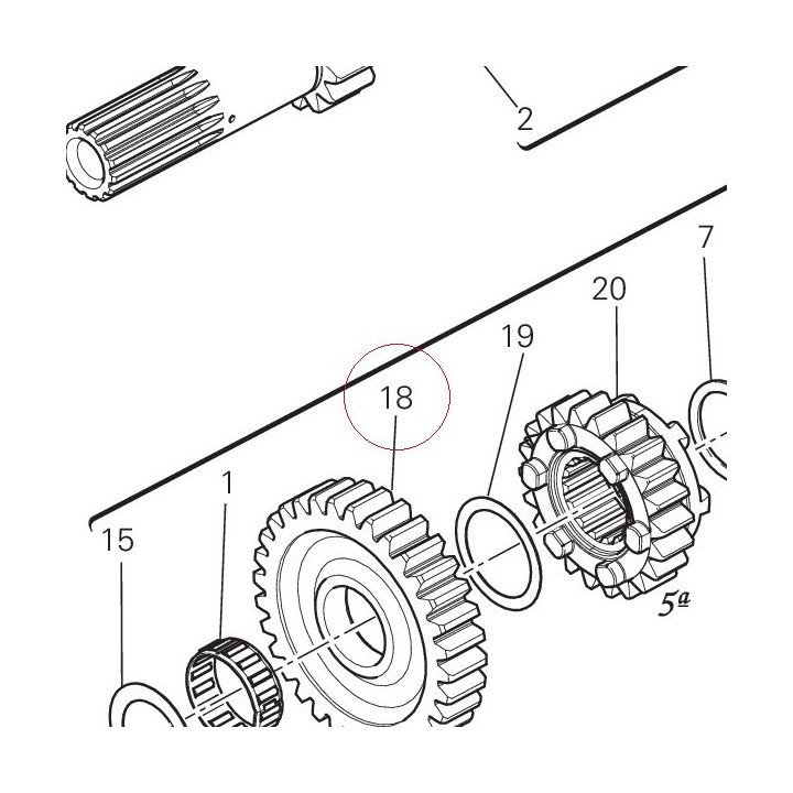 Driven gear 1ST sp. 17211121A