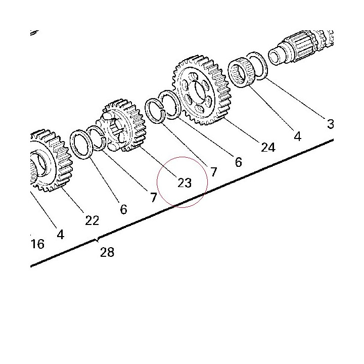 Driven gear 6TH sp. 17212162C