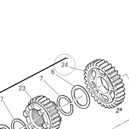Driven gear 2ND speed 17212531A