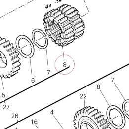 Gear, 3RD-4TH pinion 17212591A