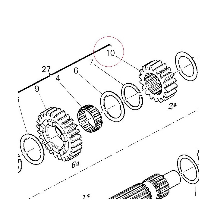 Gear, 2ND drive, NT:17 17212971A