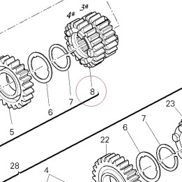 Gear drive 3/4TH speed T20/22 17212983A