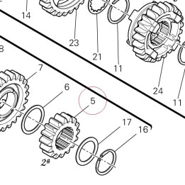 Driving gear 2ND sp. 17213172B