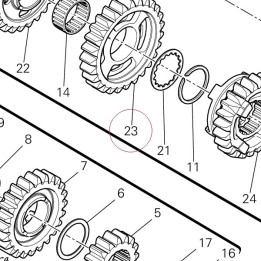 Driven gear 3RD sp. 17213231D