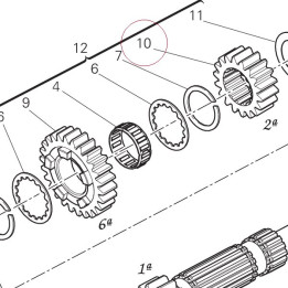 Driving gear 2ND sp. 17213271A