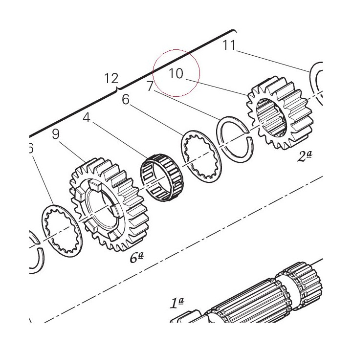 Driving gear 2ND sp. 17213271A