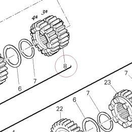 Driving gear 3RD/4TH sp. 17213281A
