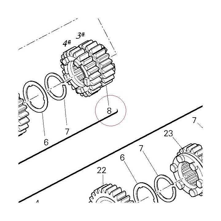 Driving gear 3RD/4TH sp. 17213281A