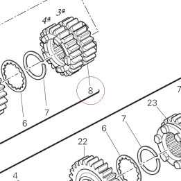 Gear, 3RD-4TH pinion 17213281D