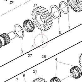 Driving gear 5TH sp. 17213291A