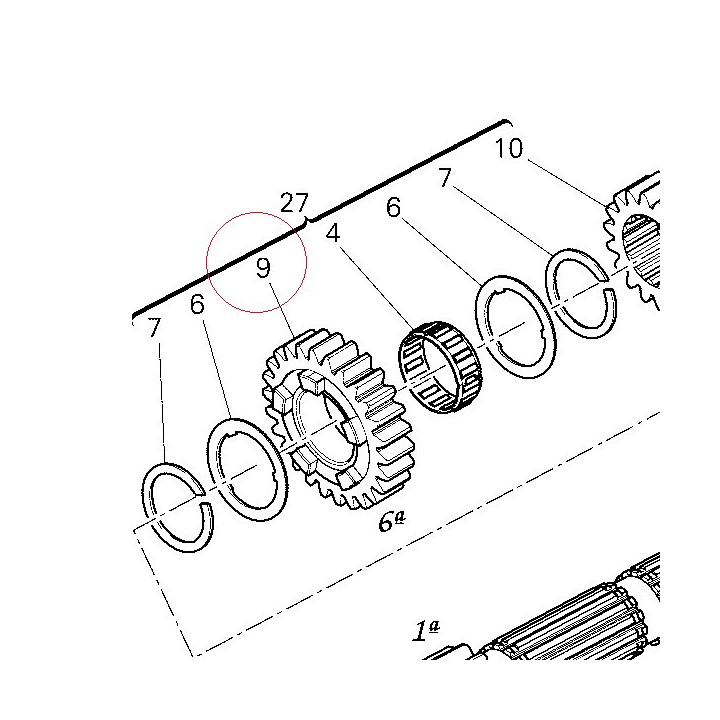 Driving gear 6TH sp. 17213301A