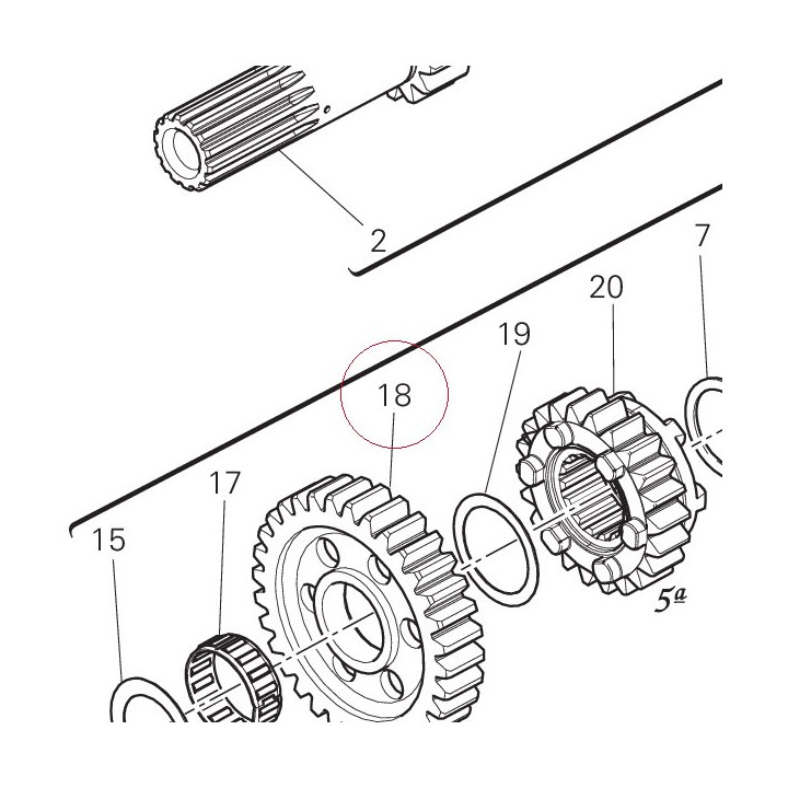 Driven gear 1ST sp. 17213311A