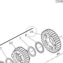 Driven gear 2ND sp. 17213321A