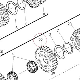 Driven gear 3RD sp. 17213331C
