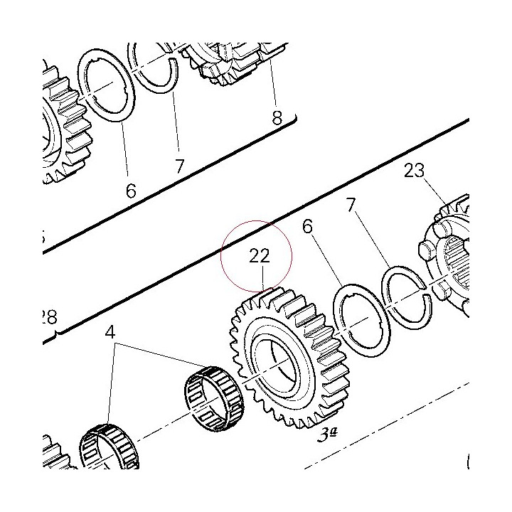 Driven gear 3RD sp. 17213331C