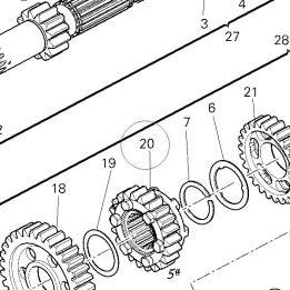 Driven gear 5TH sp. 17213351A