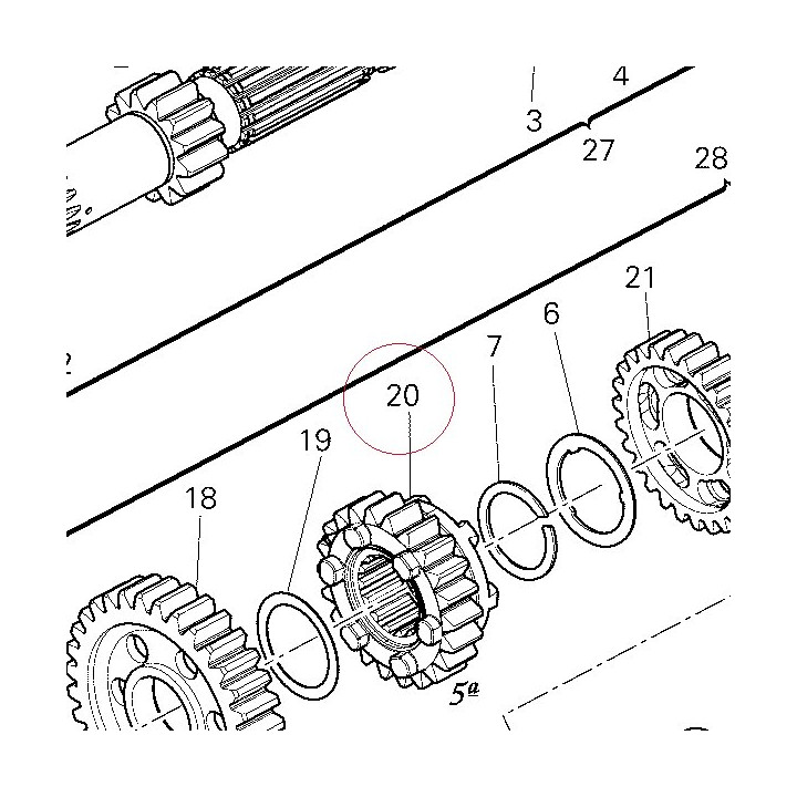 Driven gear 5TH sp. 17213351A