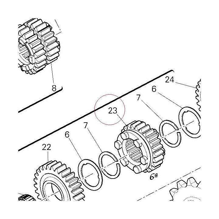 Driven gear 6TH sp. 17213361A