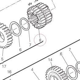 Gear, 3RD-4TH pinion 17214551A