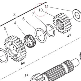 Gear, 2ND drive, NT:17 17214941A