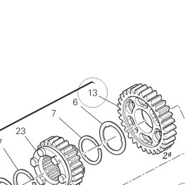 Driven gear 2ND speed T30 17215021A
