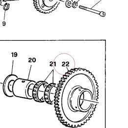 Driven gear 17310011A