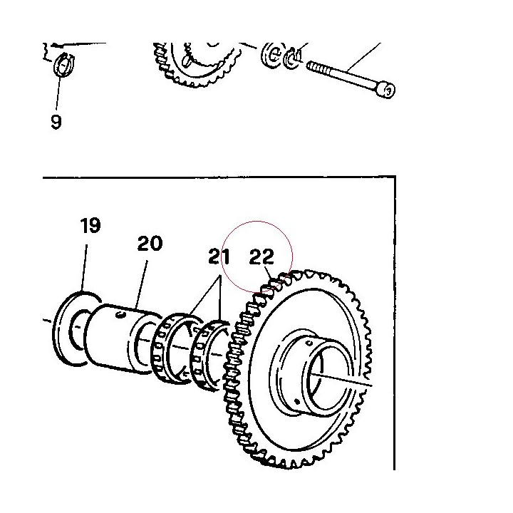 Driven gear 17310011A