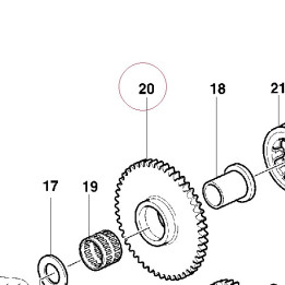 Electric starter driven gear 17310121A