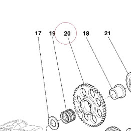 Electric starter driven gear 17310151A