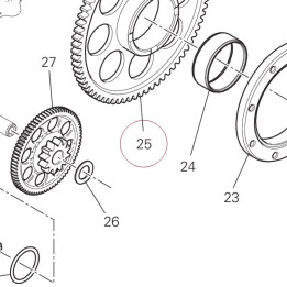 Electric starter driven gear 17310261A